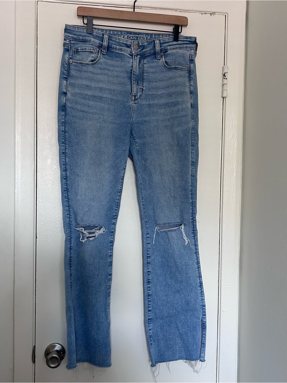 American Eagle High Rise Skinny Kick Jeans